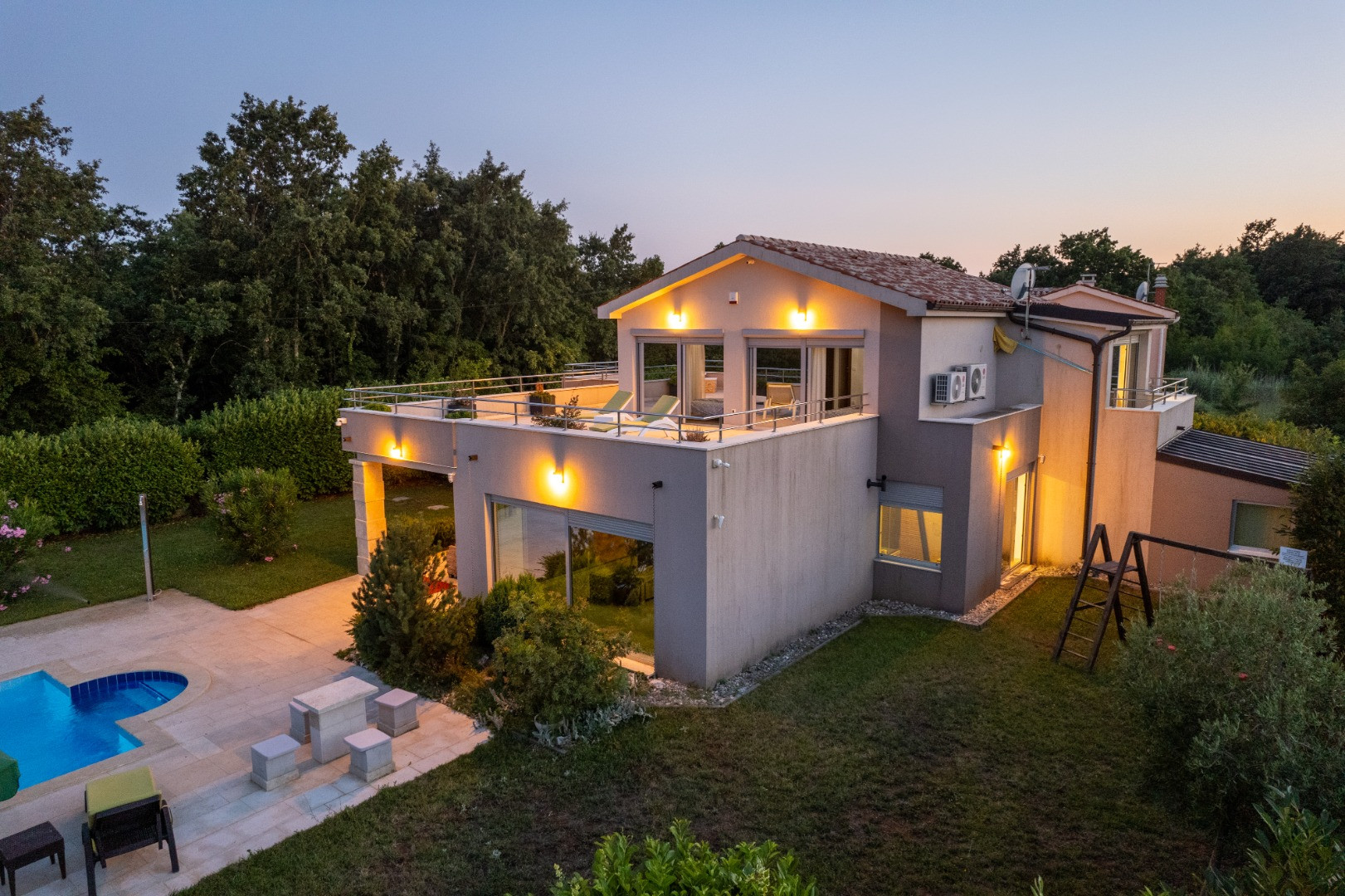 Villa Fantasia - predivna moderna vila smje&scaron;tena u istočnom dijelu Istre, Villa Fantasia Barban
